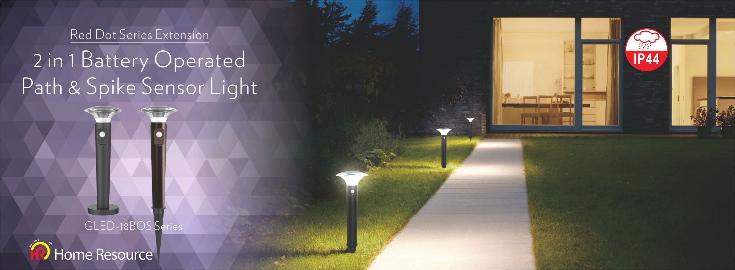 2 in 1 LED Battery Operated Pathway Light for any Outdoor Space